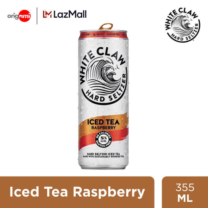 White Claw Canned Hard Seltzer Iced Tea Raspberry 355ml Lazada PH