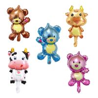 【DT】hot！ Animals Foil Balloons Cows Monkeys Baby Bears Birthday Prom Decorations Valentines Childrens Day Gifts