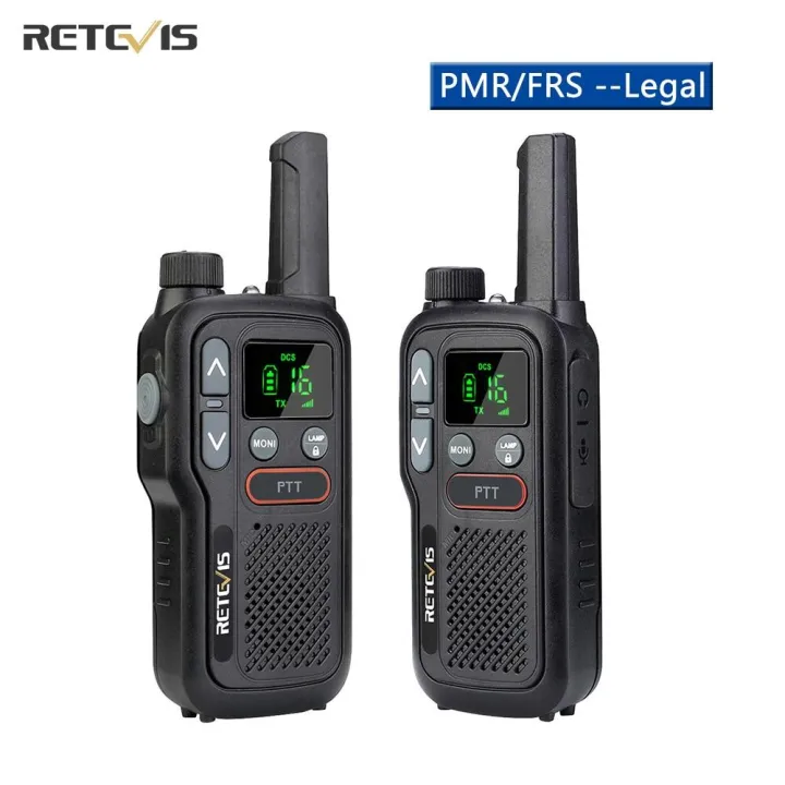 วิทยุสื่อสาร Retevis RB18 Mini Walkie Talkie Rechargeable Walkie-Talkies PTT PMR446 Long Range Portable Two Way Radio For Hunting วิทยุสื่อสารจิ๋ว วอ วิทยุสื่อสารราคาถูก  usb