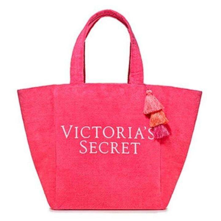 Victorias Secret Pink Terry Cloth Tote Bag 2018 Limited Edition Blanja Lazada Ph 4832