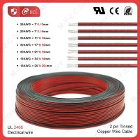 5 M-100 M 2 PIN สายไฟ UL2468 28/26/24/22/20/18/16 AWG สีแดงสีดำสายลำโพงสำหรับ LED เครื่องเสียงรถยนต์ 12V JST Connector-Giers