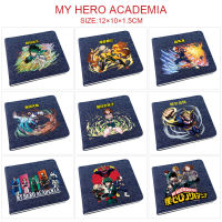 My Hero Academia เสื้อยืดอะนิเมะ PU หนังบัตรคลิปหนีบเงินผู้ถือเด็ก Dompet Koin การ์ตูนตัวอักษรกระเป๋าสตางค์สำหรับเด็กหญิงเด็กชายผู้ชายผู้หญิง Bifold/ซิปพิมพ์กระเป๋าเงินใส่เหรียญทรงสั้น Dompet Koin 0000