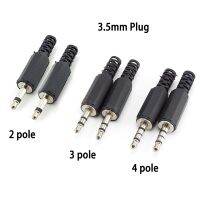 2 3 4 Pole Mono Stereo Audio Converter 3.5mm RCA Plug Video Dual Plug Headphone Cable Wire Connector For Headphone Socket