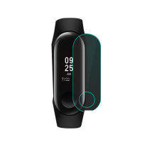 อะไหล่ Xiaomi Mi Band 3/4ป้องกันหน้าจอฝาครอบเต็มตัว TPU สร้อยข้อมือฟิล์มนาฬิกาป้องกันฝุ่นไม่มีรู