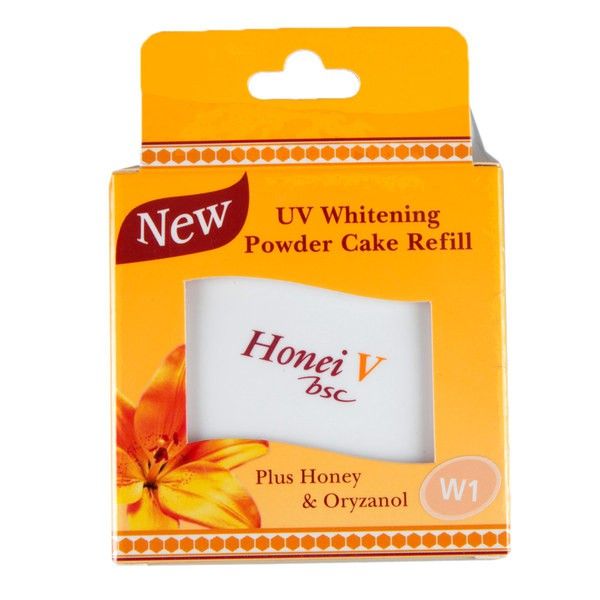 Bsc Honei V Uv Whiening Powder Cake 9g บีเอสซี ฮันนี่ วี ยูวี ไวท์เทนนิ่ง พาวเดอร์ เค้ก แป้งตลับบีเอสซี W1