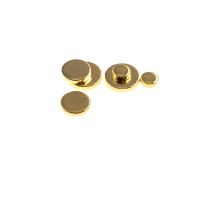 10 30 50 500 Pcs Female Pogo Pin Flat Surface Mount Circular Contact Pad Diameter 1.3 1.5 2 3 4 5 6 Brass Gold Plated Connector