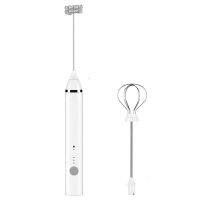 Electric Milk Frother Handheld Battery Operated Whisk Beater Foam Maker Professional Home Kitchen Accessories