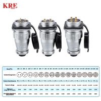 P28 Aviation Connector Plug Socket 2/3/4/5/7/10/12/14/16/19/20/24Pin 28mm Installation Hole Male Female Butt Joint Circular