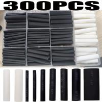 300pcs Polyolefin Shrinking Assorted Heat Shrink Tube Wire Cable Insulated Sleeving Tubing Set 3:1 Waterproof Pipe Sleeve Electrical Circuitry Parts