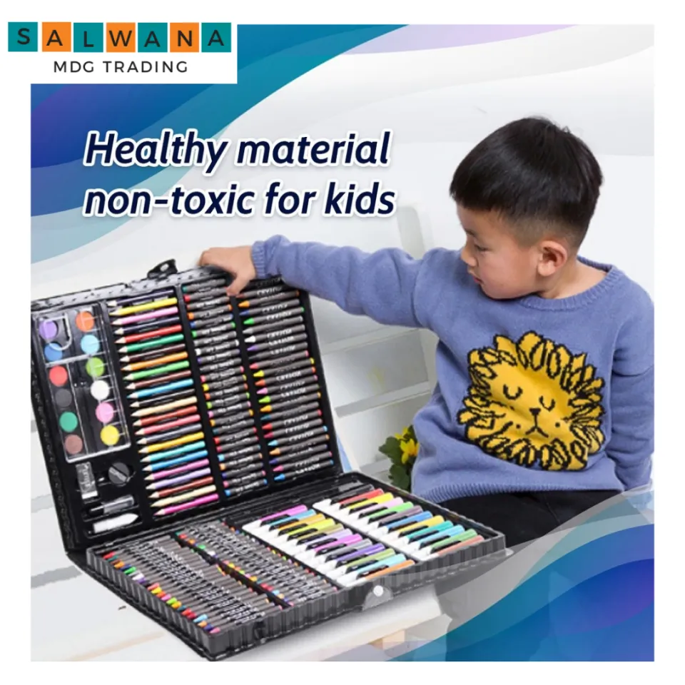 168 Pcs Kids Super Mega Art Coloring Set, Crayons Oil Pastels Color Pencils  For Drawing & Painting