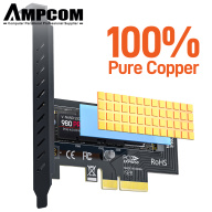 AMPCOM M.2 NVME SSD Sang PCIe 4.0 X4 Thẻ Chuyển Đổi Có Làm Mát Bằng Đồng thumbnail