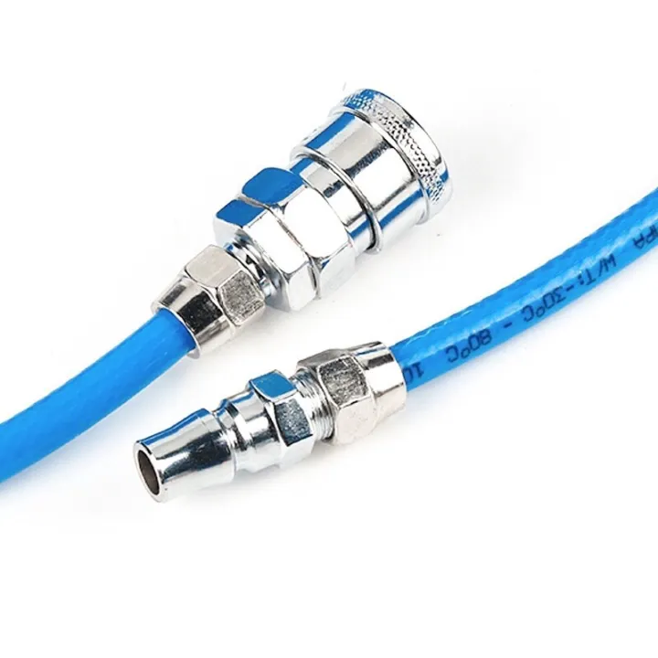 Air Hose Fitting 1/4" Air Compressor Hose Quick Couplers High Pressure