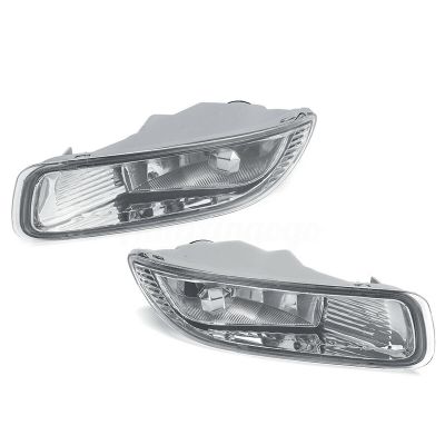 1 Pair Clear Lens Bumper Fog Light Lamps with Bulbs for Toyota Corolla 2003 -2005