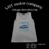 VRT motor company print  : mint grey : free size : sleeve less