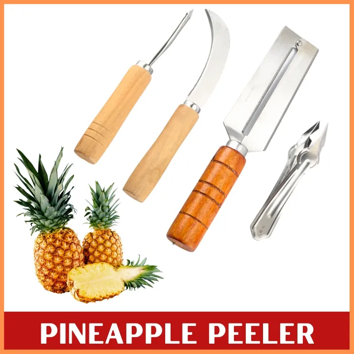 Stainless steel pineapple peeler 4 piece set tool Lazada PH