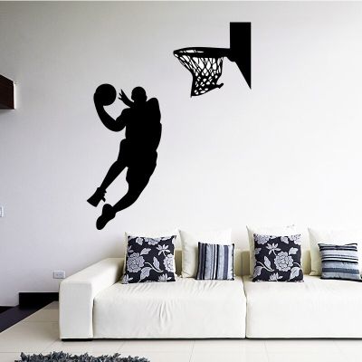 Basketball Player Wall Sticker Teen Room Widnow Wall Decor Sports Basketball  Wall Stickers Boys Bedroom Living Room Decorative