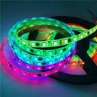 WS2811 5050 SMD RGB Strip light Addressable 30/60leds/m Led Pixels Programmable External 1 IC Control 3 Leds 12V 0.5-5m LED Tape