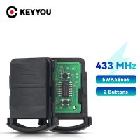 KEYYOU 5WK48669ถามรถปุ่มควบคุมระยะไกล433Mhz สำหรับโอเปิลคอร์ซ่า C Meriva Tigra รถตู้คอมโบไม่มีใบมีด2ปุ่ม