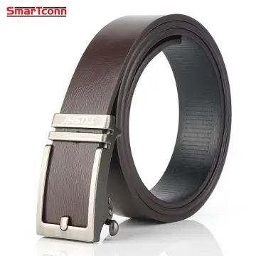 Automatic Leather Belt Men Genuine Leather Male Belts Alloy Buckle Designer  Belts Black/white/blue/red/coffee 3.1cm Width Strap