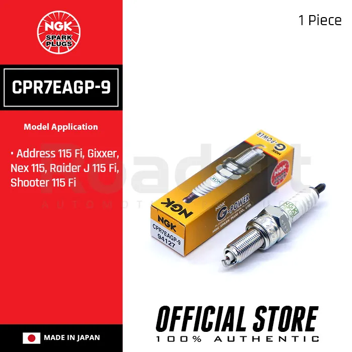 NGK CPR7EAGP9 GPower Platinum Spark Plugs For Suzuki Address 115 Fi