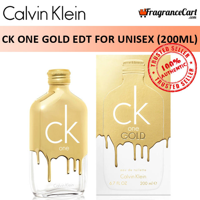 Calvin Klein cK One Gold EDT for Unisex (200ml) Men Women Eau de Toilette  [Brand New 100% Authentic Perfume/Fragrance] 