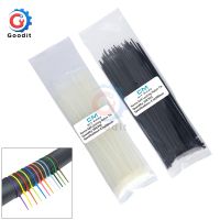 100pcs 200mm Self locking Nylon Cable Ties 8inch 12 color Plastic Zip Tie wire binding wrap straps Organiser Fasten Cable