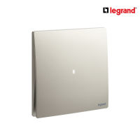 Legrand สวิตช์ทางเดียว 1 ช่อง สีแชมเปญ มีไฟ LED 1G 1Way 16AX I lluminated Switch | Mallia Senses | Champaigne | 281010CH | สั่งซื้อได้ที่ร้าน Ucanbuys