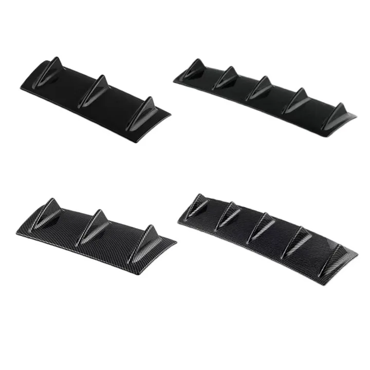 Universal rear bumper lip diffuser ABS fin chassis deflector car ...