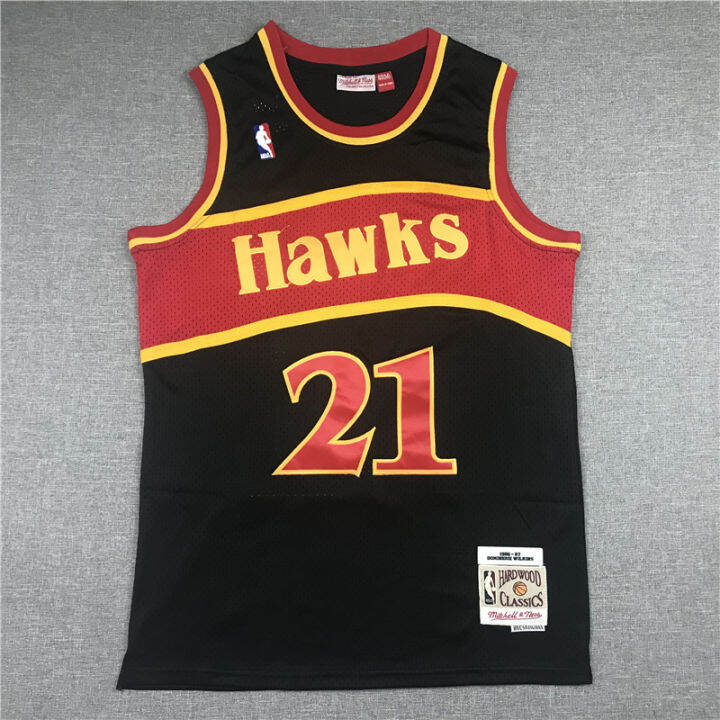 ready-stock-newest-hot-sale-mens-atlanta-hawks-dominique-wilkins-mitchell-ness-hardwood-classics-jersey-black