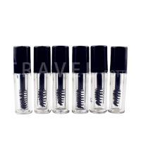 10pcs 0.8ml Empty Mini Mascara Tube Eyelash Vial Liquid Bottle Container Eyeliner Make Up Tube Cosmetic Container With Black Lid