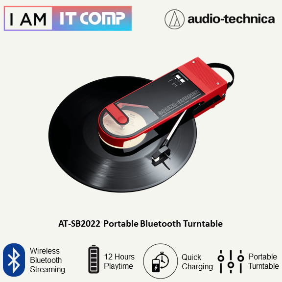 Audio-Technica AT-SB2022 Portable Bluetooth Turntable | Lazada