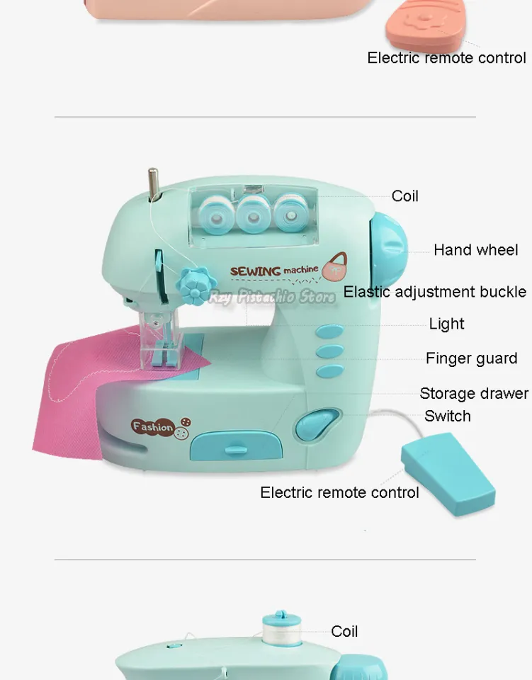 Mini Kids Simulation Electric Sewing Machine Small Appliances Kids