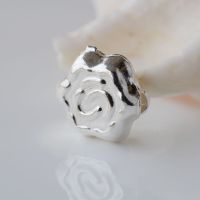 ﹍✳✠ solid 925 sterling silver beadsspacer charm beads for necklace pendant braceletearring sterling silver jewelry 1pc