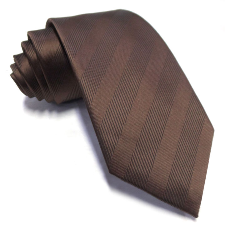 Armando Caruso Solid Color Necktie with Diagonal Stripes Texture 7.5 cm ...