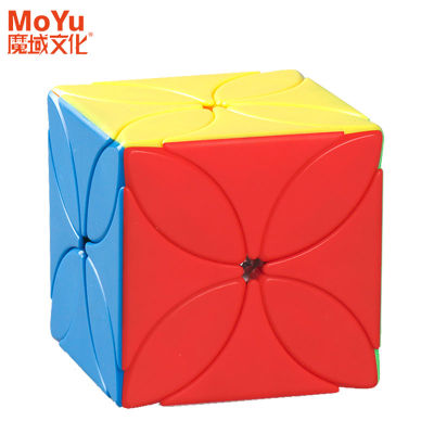 Moyu เกมส์ประลองความเร็ว3X3ลูกบาศก์มายากลสี่ใบของเล่นสำหรับเด็ก Fidget Magico Cubo พิเศษ3 × 3 Cubo Magico ของขวัญสำหรับเด็ก