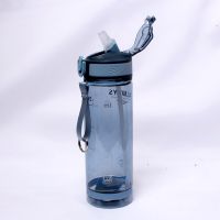 800ml Sports Water Bottle with straw For Camping Hiking Outdoor Plastic Transparent BPA Free Bottle For men Drinkware Toilet Covers