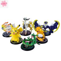 EAURA PVC สำหรับเด็ก Arceus Lu-Nala Rayquaza Solgaleo Pikachu โมเดลของเล่นโมเดลแอ็คชั่นโปเกมอน