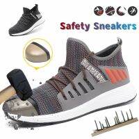 Work Safety Shoes Industrial Steel Toe Cap Work Anti-skidding Boots Anti-smash Anti-puncture Light Weight Sport Outdoors Shoes