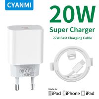 [CNIU digital accessories] CYANMI PD 20W ชาร์จเร็วสำหรับ iPhone 14 13 12 Pro Max Mini X AirPods USB C เพื่ออะแดปเตอร์สายชาร์จ