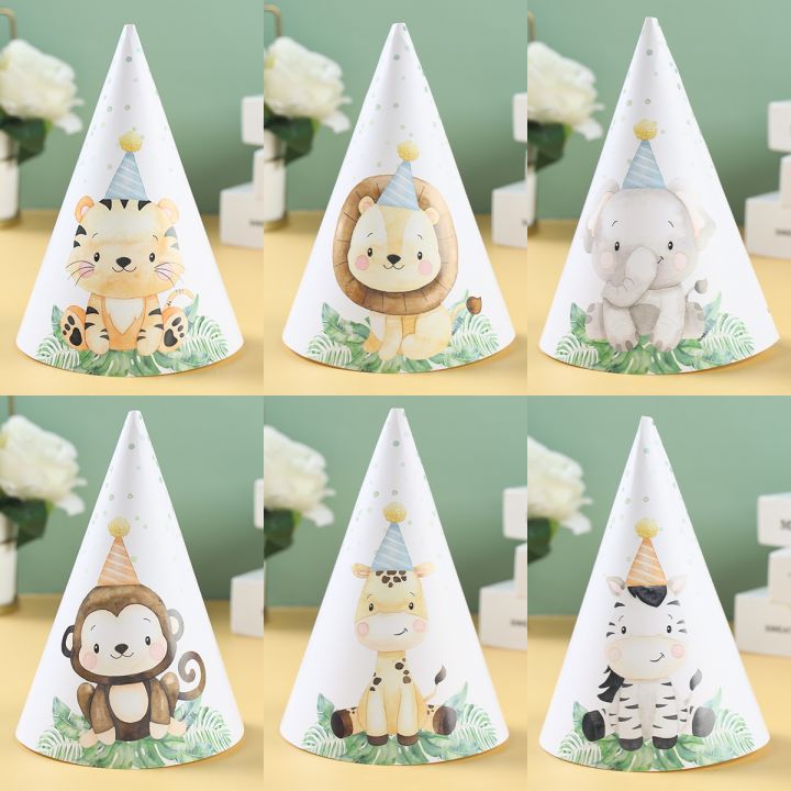 cc-jungle-animals-paper-hats-happy-birthday-decoration-1st-kids-baby-shower