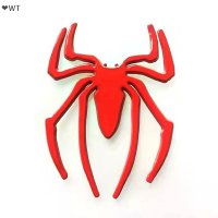 ❤️WT สติกเกอร์รถโลหะ3D Spider Car LOGO สติกเกอร์โลหะ Chrome Spider Badge Emblem