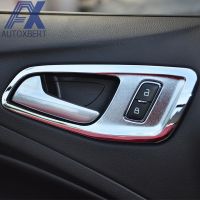 Newprodectscoming AX Chrome Inner Door Handle Catch Cover Bowl Frame Trim Surround Bezel Frame For Ford Escape Kuga 2013 2014 2015 2016 2017 2018