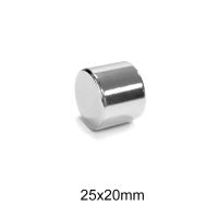 1/2/3/5PCS 25x20 mm Thick Cylinder Powerful Strong Magnetic Magnets N35 Bulk Round Search Magnet 25x20mm Neodymium Magnet 25x20