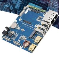 Waveshare CM4 Dual ETH WIFI6 Base for Raspberry Pi Module 4 WIFI6 Dual Port Expansion Board Onboard M.2 E KEY Interface