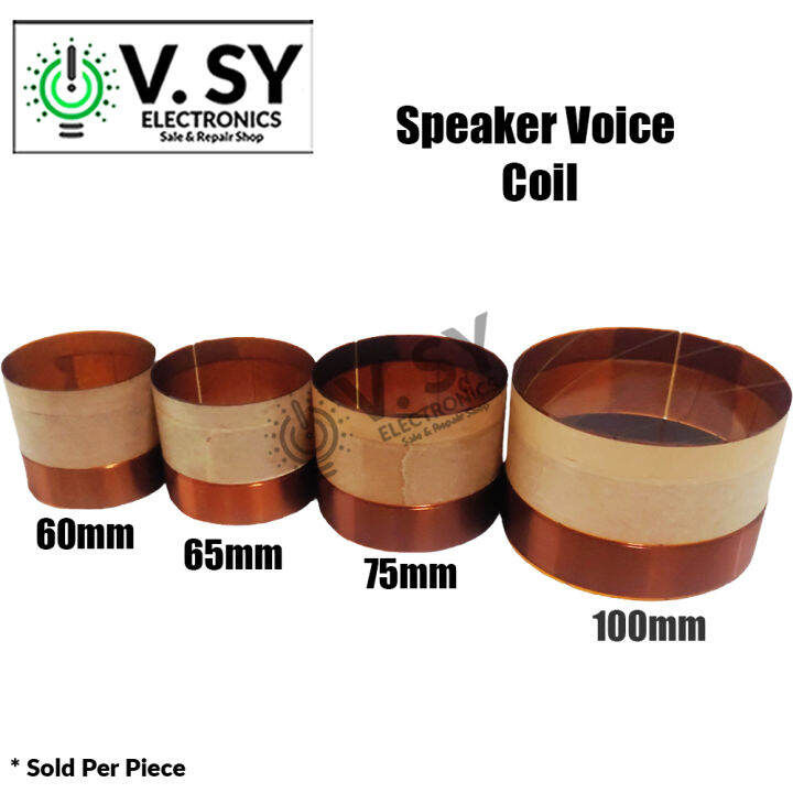 Speaker Voice Coil 60 | 65 | 75 | 100mm Single type Replacement Voice ...