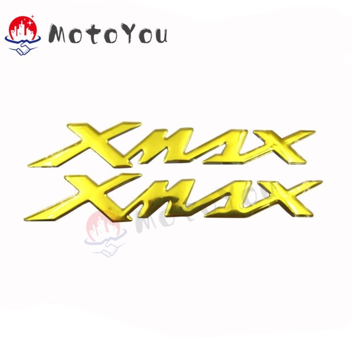 สติกเกอร์ติดตรารถยนต์รถจักรยานยนต์3d-สติกเกอร์-xmax-สำหรับ-x-max-ยามาฮ่า125-250-300-400-xmax300-xmax250