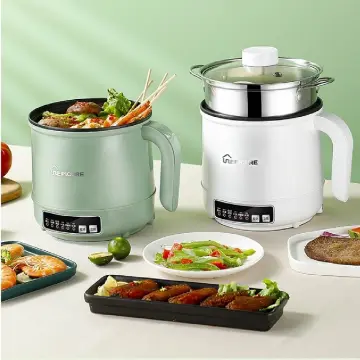 110V Mini Non-Stick Electric Rice Cooker with Steamer Double Layer