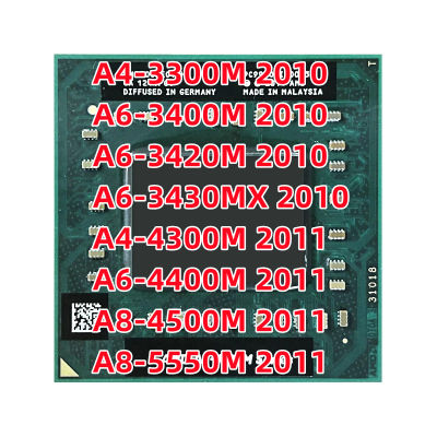 A4-3300M A6 A6-3400M ขนาด3400ม. 3420ม. 3430MX A4 A6-4400M 4300ม. FS1ซ็อกเก็ต AM4500DEC44HJ Quad-Core Quad-Core ที่ A8-4500M
