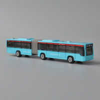 A1:120 Scale Diecast โลหะรุ่นของเล่น Articulated Hinged City Bus ฟรี Wheeling Miniature M