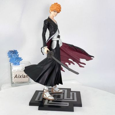 ✅ของเล่นชุดคอสเพลย์ Kurosaki Ichigo PVC ตุ๊กตาขยับแขนขาได้อนิเมะ Bleach GK ขนาด16ซม. รูปแกะสลักตุ๊กตาโมเดลสำหรับสะสม